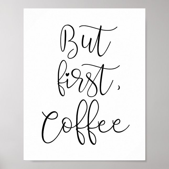But first coffee poster (Front)