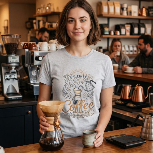 But First Coffee Tri-Blend Shirt (Creator Uploaded)