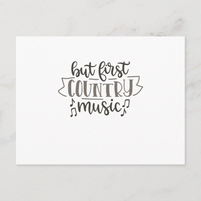 But first Country Music Postcard (Front)