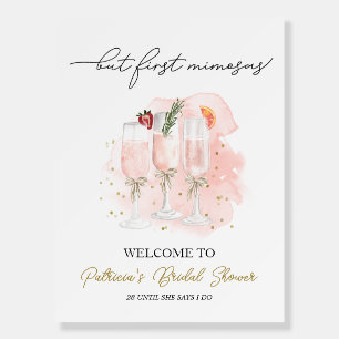 But First Mimosas Bridal Shower Foam Board