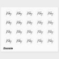 But first, Pray Classic Round Sticker | Zazzle
