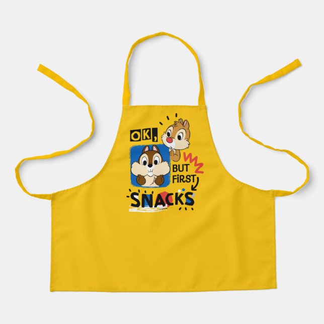 But First Snacks Chipmunks Apron (Front)
