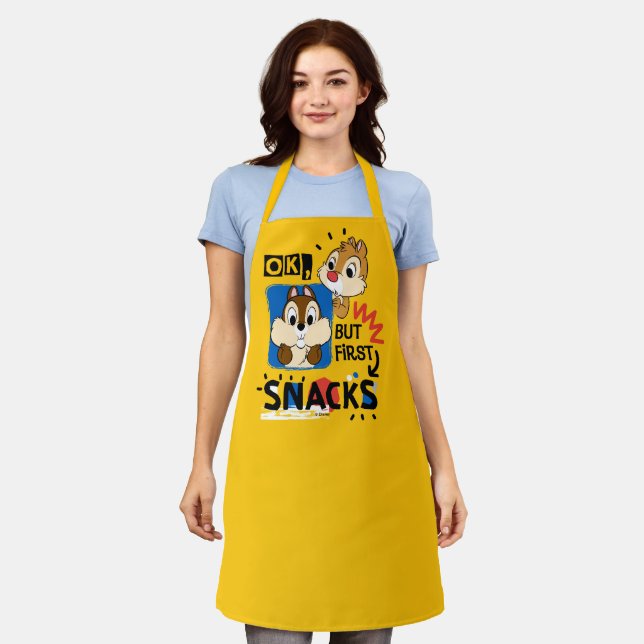 But First Snacks Chipmunks Apron (Worn)