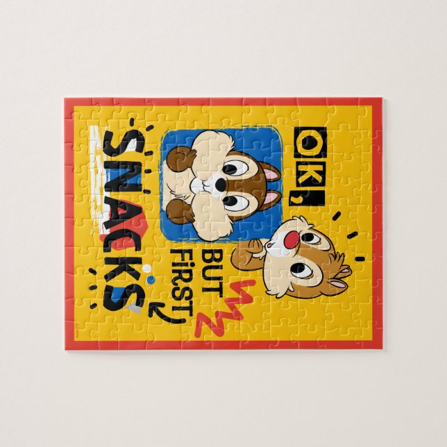 But First Snacks Chipmunks Jigsaw Puzzle (Horizontal)