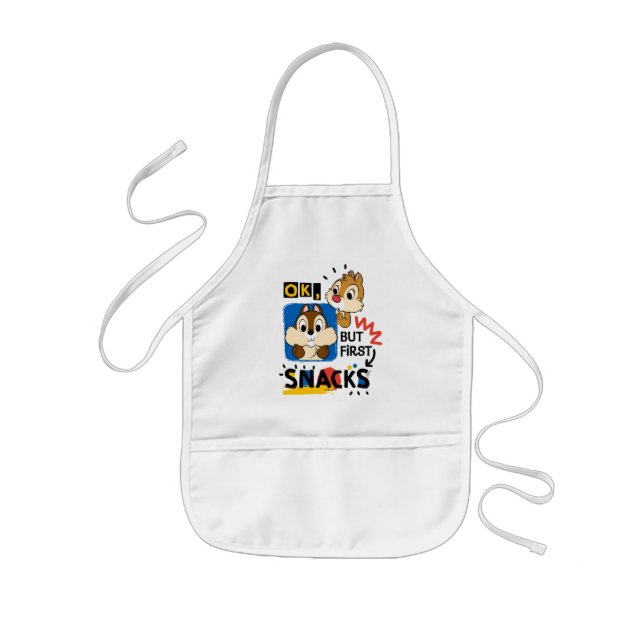 But First Snacks Chipmunks Kids' Apron (Front)