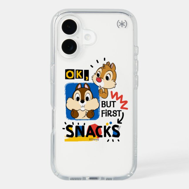 But First Snacks Chipmunks Speck iPhone Case (Front)