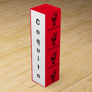 But First the Coquito Word Santa   Wine Box