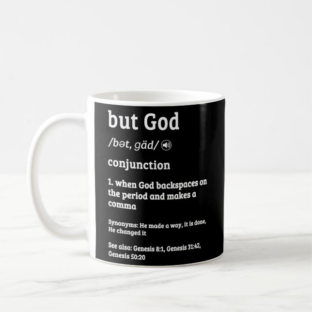But God Definition Coffee Mug (Left)