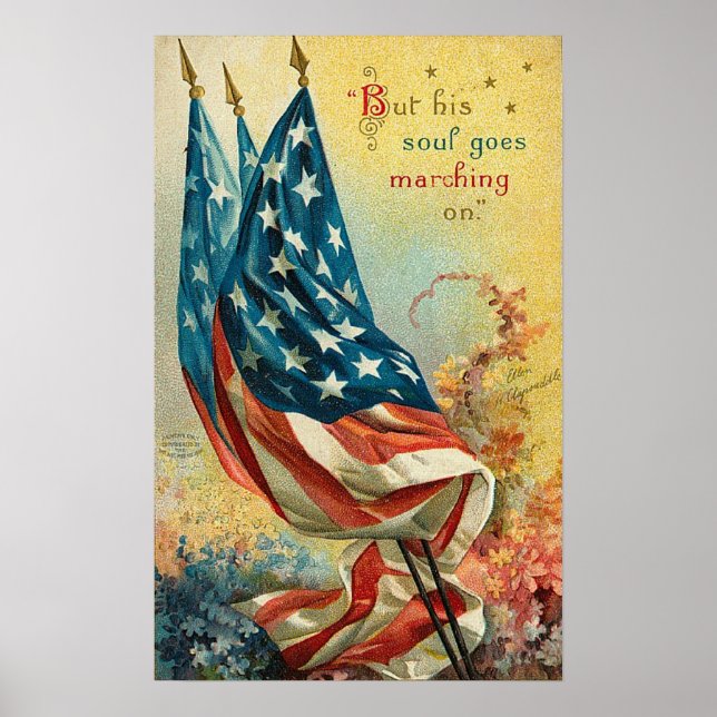 But His Soul Goes Marching On Poster (Front)