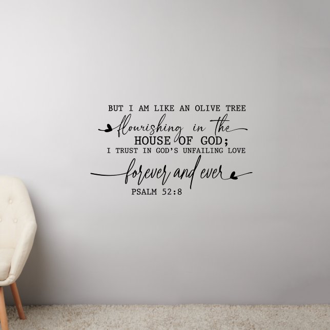 But I Am Like an Olive Tree Wall Decal (Living Room 2)