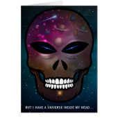but i have a universe inside my head Blank Card (Front)
