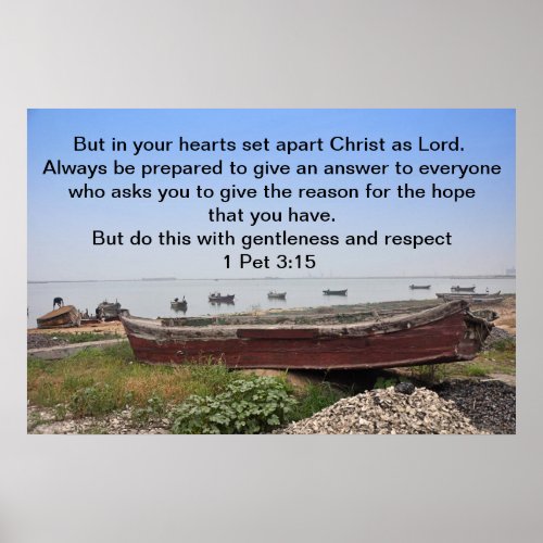 But in your hearts set apart Christ as Lord Poster
