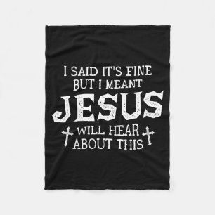 But Meant Jesus Will Hear About This Christian Fleece Blanket