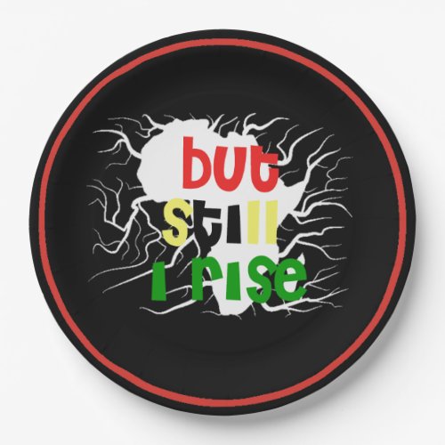 But Still I Rise Juneteenth Paper Plates