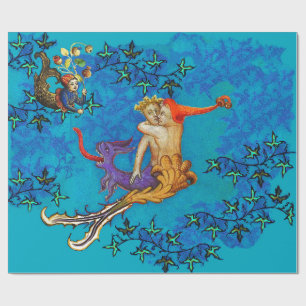 BUT WHAT ARE YOU LOOKING AT ? Mermaid and Triton Wrapping Paper
