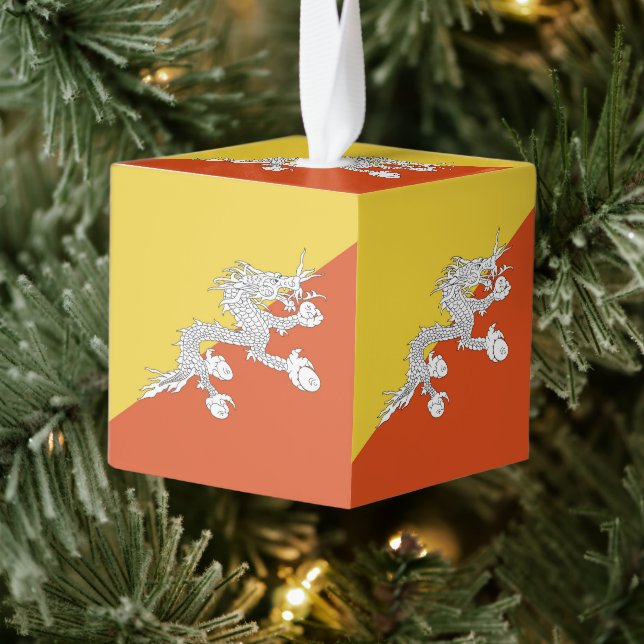 Butane flag cube ornament (Tree)