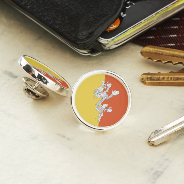 Butane flag lapel pin (In Situ)