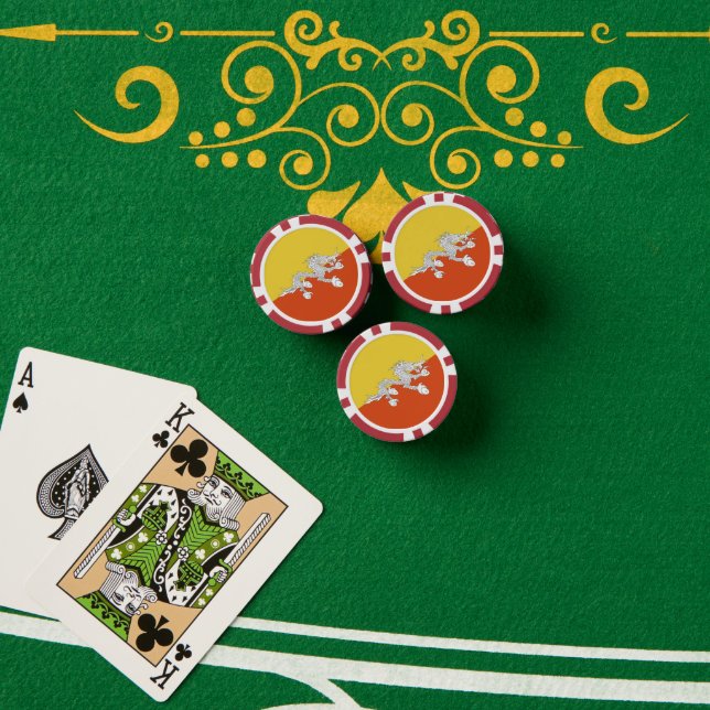 Butane flag poker chips (Poker Table (Stack))