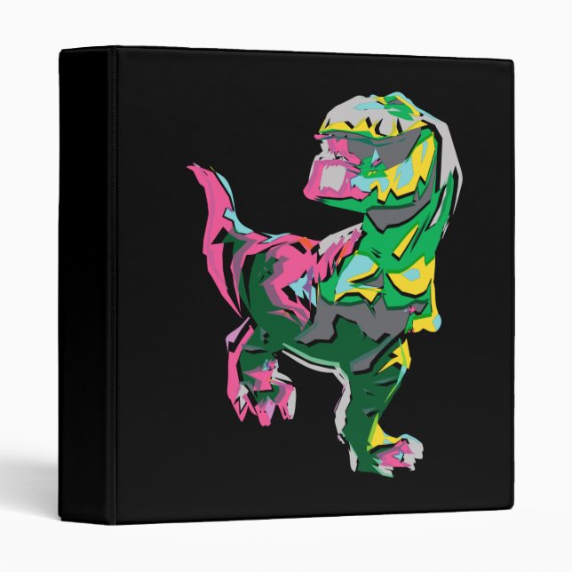 Butch Abstract Silhouette 3 Ring Binder (Front/Spine)