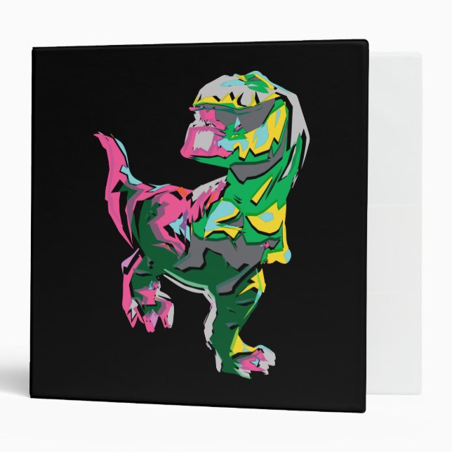 Butch Abstract Silhouette 3 Ring Binder (Front/Inside)