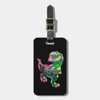 Butch Abstract Silhouette Luggage Tag by gooddinosaur at Zazzle