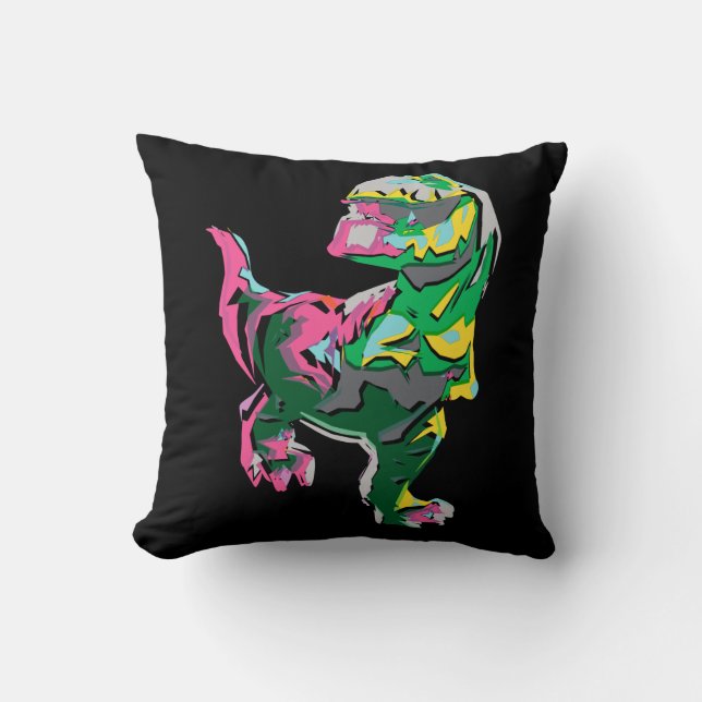 Butch Abstract Silhouette Throw Pillow (Front)