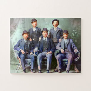 Butch Cassidy & The Sundance Kid Gang Color Redux Jigsaw Puzzle