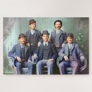 Butch Cassidy & The Sundance Kid Gang Color Redux Jigsaw Puzzle