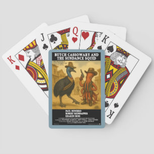 Butch Cassowary & the Sundance Squid Poker Cards