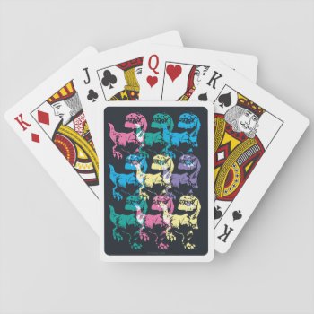 Butch Color Stamp Playing Cards by gooddinosaur at Zazzle