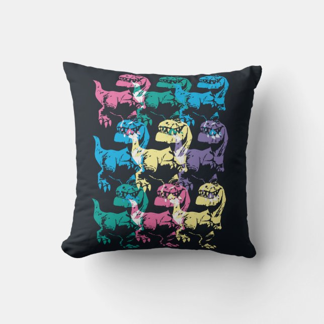 Butch Color Stamp Throw Pillow (Front)
