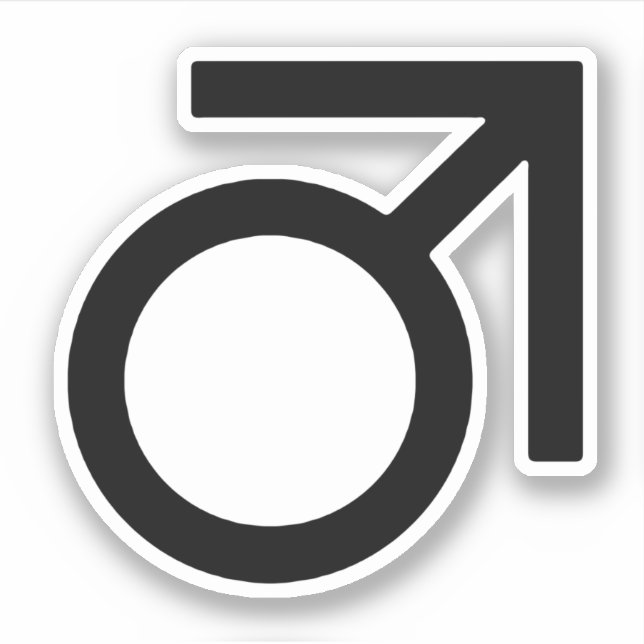 Butch Gender Symbol Sticker (Front)