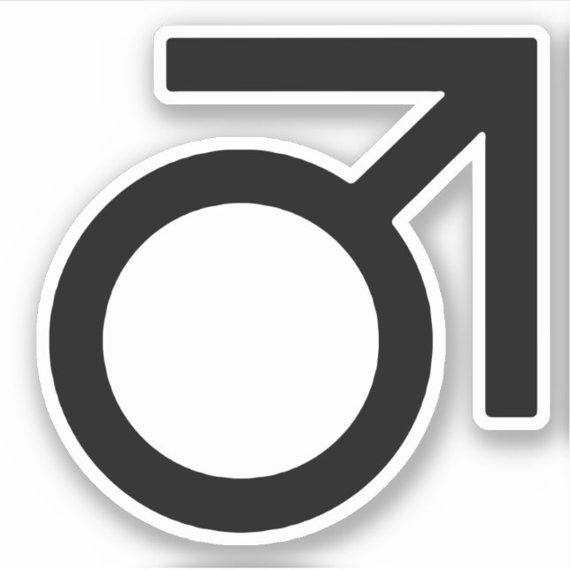 Butch Gender Symbol Sticker (Front)