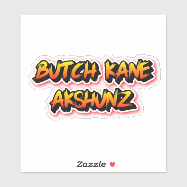 Butch Kane Akshunz  Sticker (Sheet)