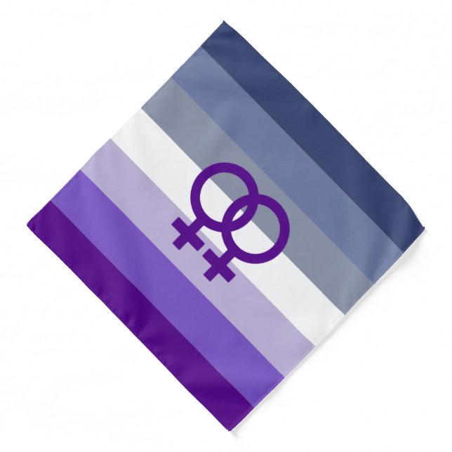 Butch Lesbian Love WLW Pride Bandana (Front)