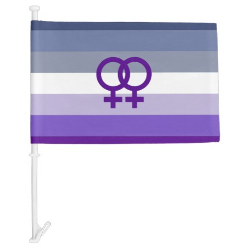 Butch Lesbian Love WLW Pride Car Flag