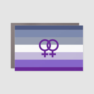 Butch Lesbian Love WLW Pride Car Magnet