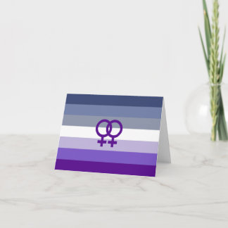 Butch Lesbian Love WLW Pride Card