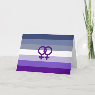 Butch Lesbian Love WLW Pride Holiday Card