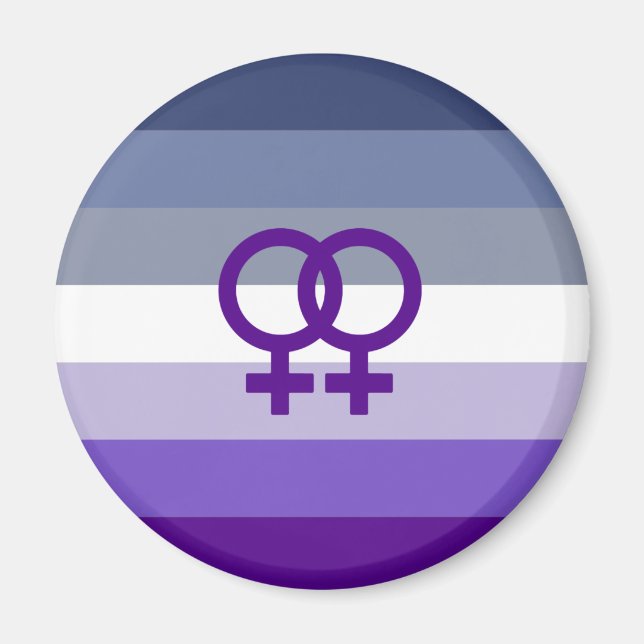 Butch Lesbian Love WLW Pride Magnet (Front)