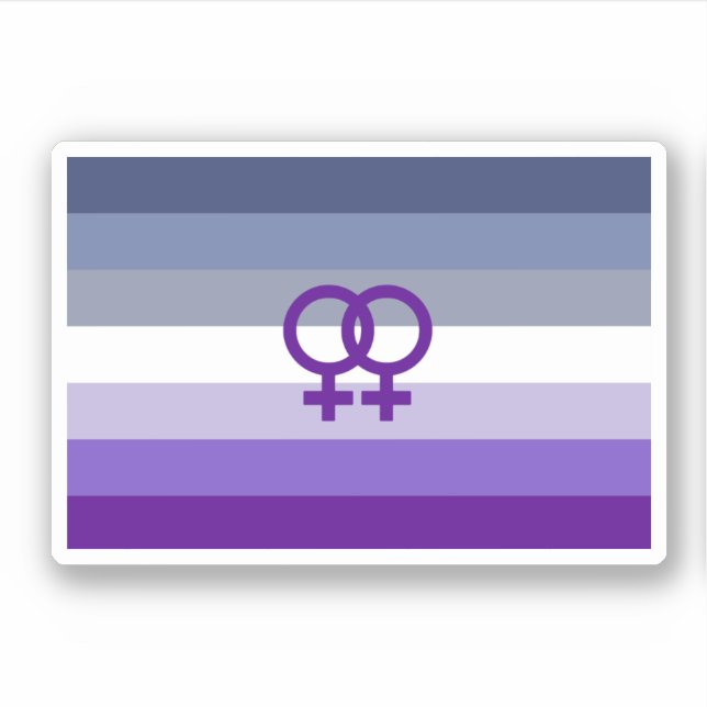 Butch Lesbian Love WLW Pride Sticker (Front)