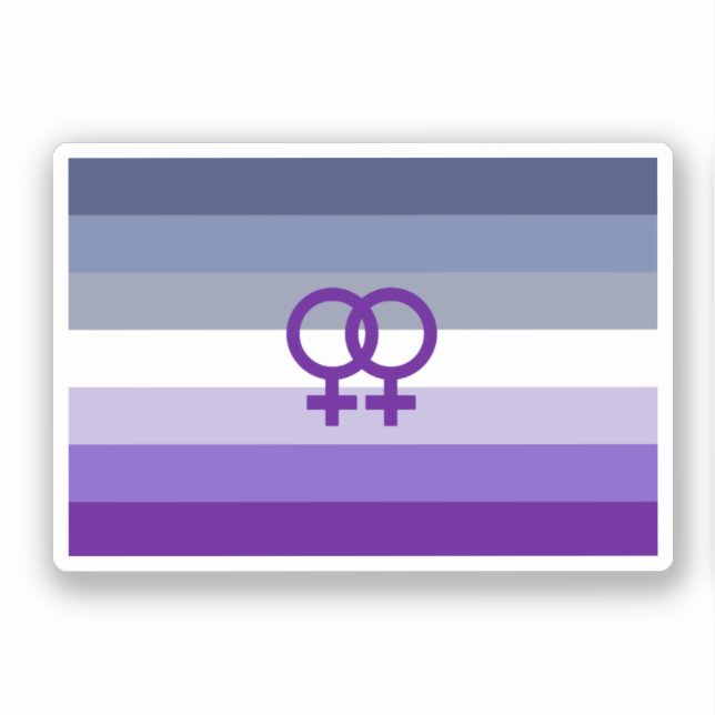Butch Lesbian Love WLW Pride Sticker (Front)