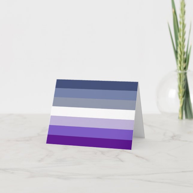 Butch Lesbian Pride Flag Card (Front)