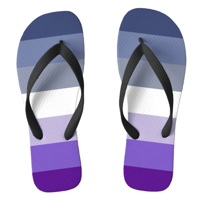 Butch Lesbian Pride Flag Flip Flops (Footbed)