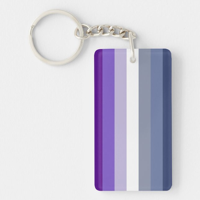 Butch Lesbian Pride Flag Keychain (Front)