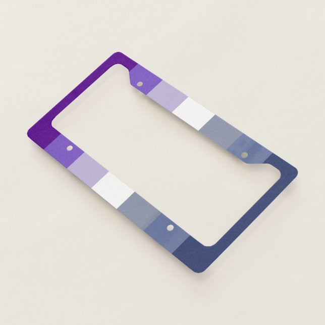 Butch Lesbian Pride Flag License Plate Frame (3/4)