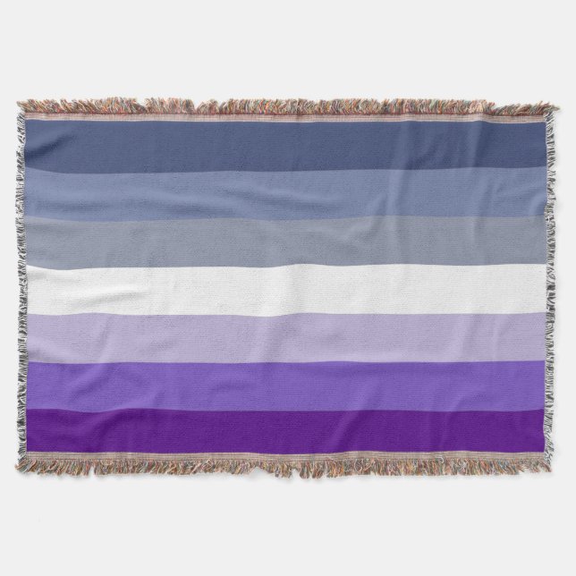 Butch Lesbian Pride Flag Throw Blanket (Front)