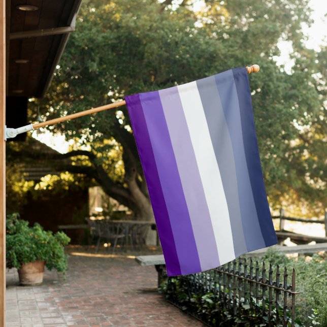 Butch Lesbian Pride House Flag (In SItu)