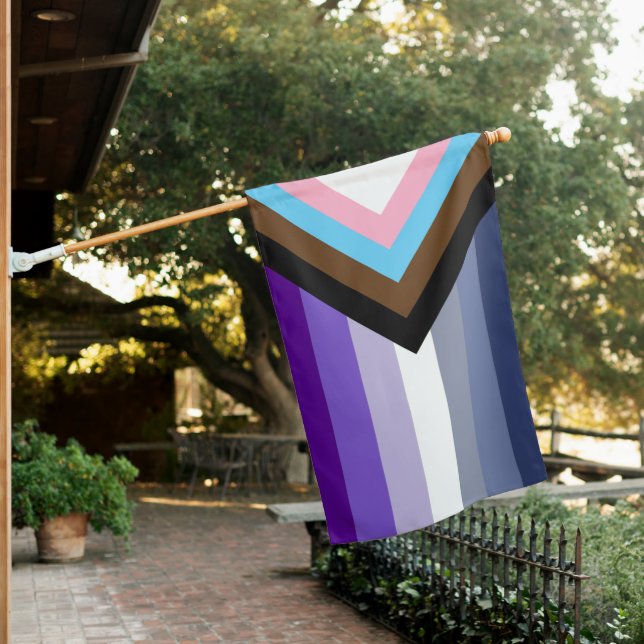 Butch Lesbian Progress Pride House Flag (In SItu)