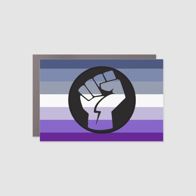 Butch Lesbian Protest House Flag Car Magnet (Front)